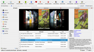 Screenshot Calibre Main User Interface